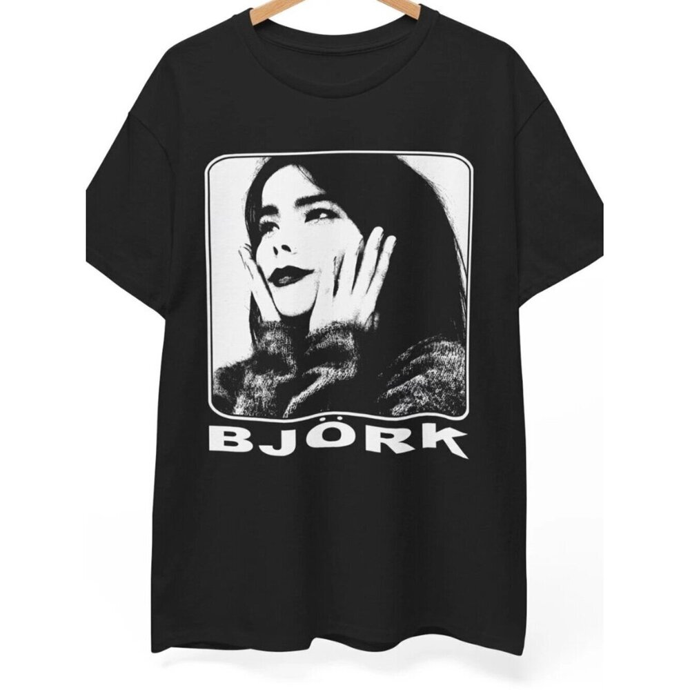 Bjork T-Shirt, Vintage Unisex Bjork Logo Tee , Music Shirt .